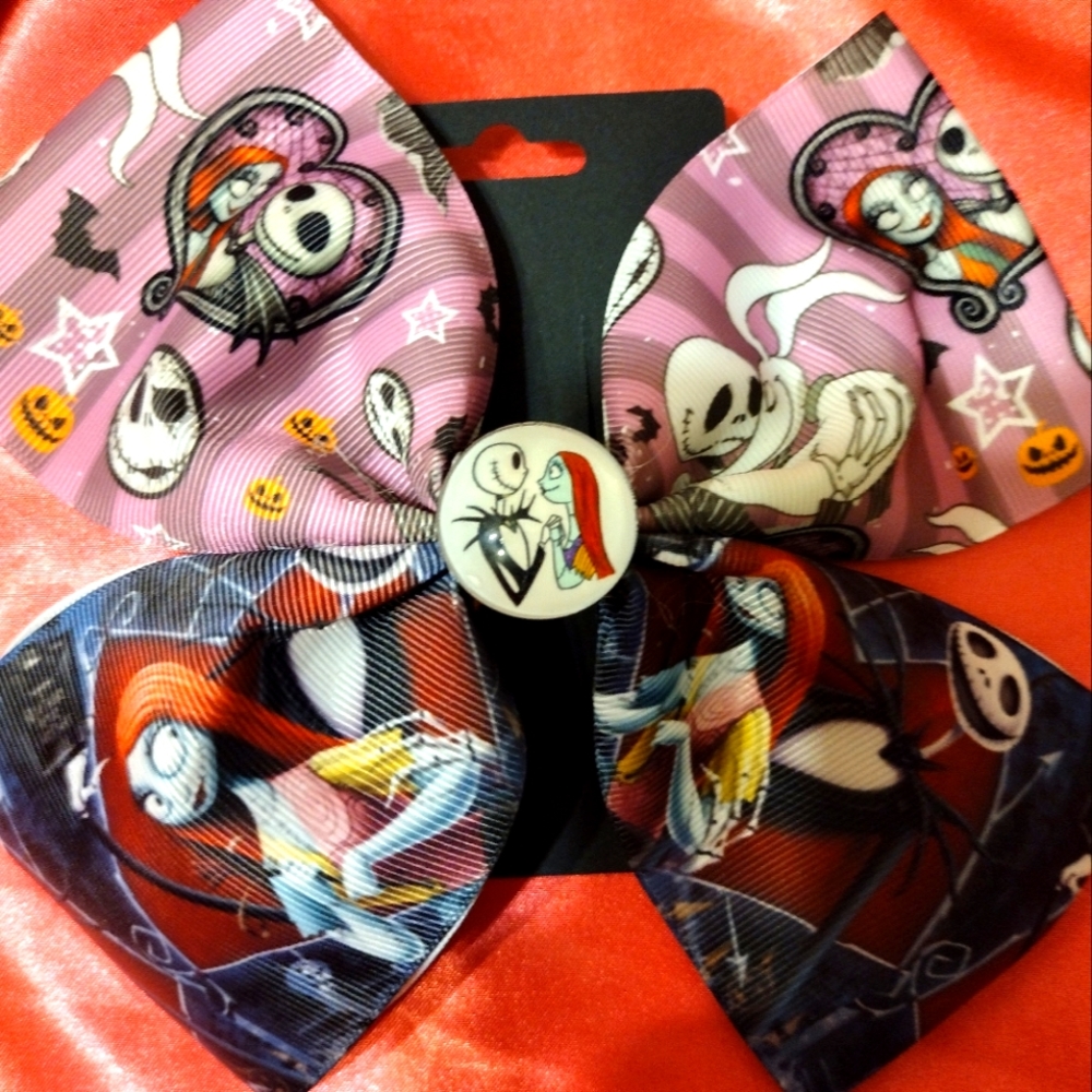 The nightmare before Christmas hair bow
